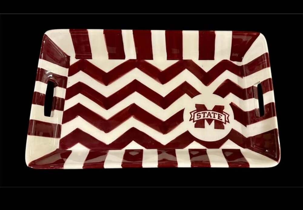 Cabells Mississippi State University Ceramic Handled Serving Tray